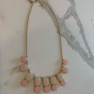 kate spade pink statement necklace